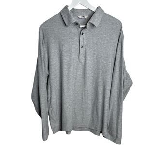 Rowm Men’s Long-sleeve 3 Button Polo Shirt with Button Cuffs M-289 Sz XL